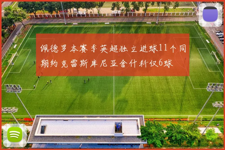 佩德罗本赛季英超独立进球11个同期约克雷斯库尼亚舍什科仅6球